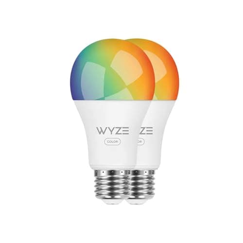 Wyze Bulb Color 1100 Lumen WiFi RGB Tunable White A19 (2-Pack) - image 1