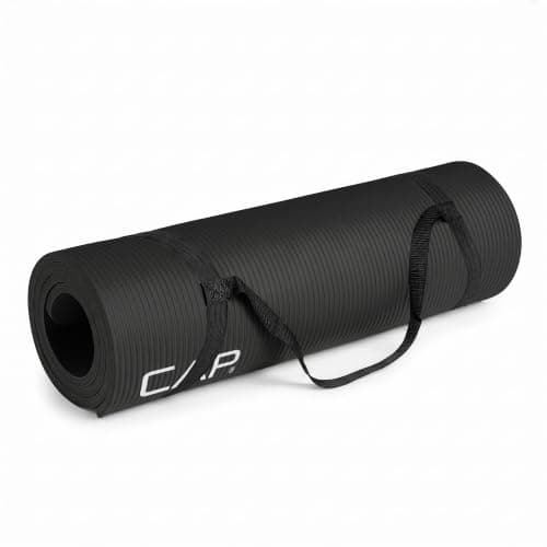 CAP Barbell Yoga Mat 1/2" Thick with Carrying Strap