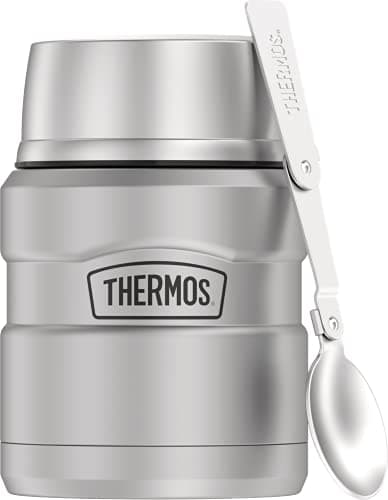 THERMOS Stainless King Vacuum-Insulated Food Jar with Spoon, 16 oz - image 1