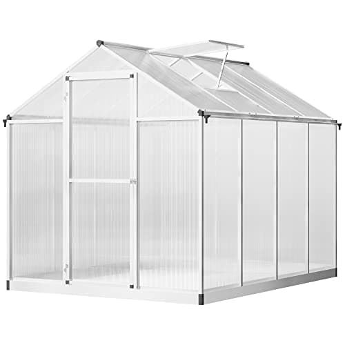 Outsunny 8x6 ft Walk-In Polycarbonate Greenhouse - image 1