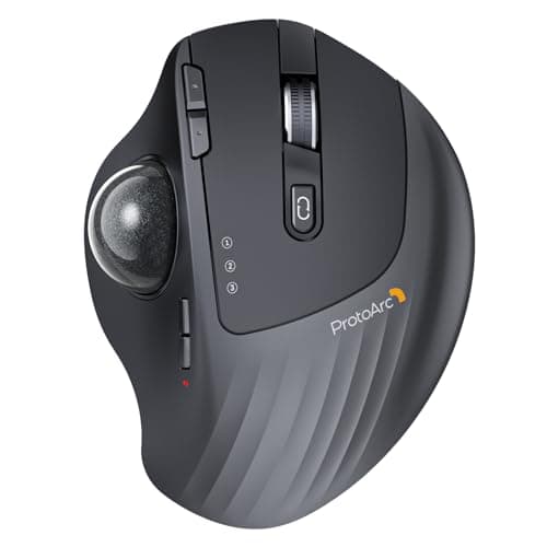 ProtoArc EM02 NL Wireless Ergonomic Trackball Mouse - image 1