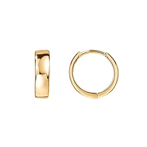 PAVOI 14K Gold Plated Huggie Hoop Earrings - image 1
