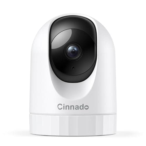 Cinnado Security Camera Indoor-2K 360° WiFi Cameras for Home Security,Pet/Dog/Baby Camera with Phone app