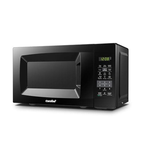 COMFEE' Countertop Microwave Oven, 0.7 Cu.Ft, 700W, Black, ECO Mode - image 1