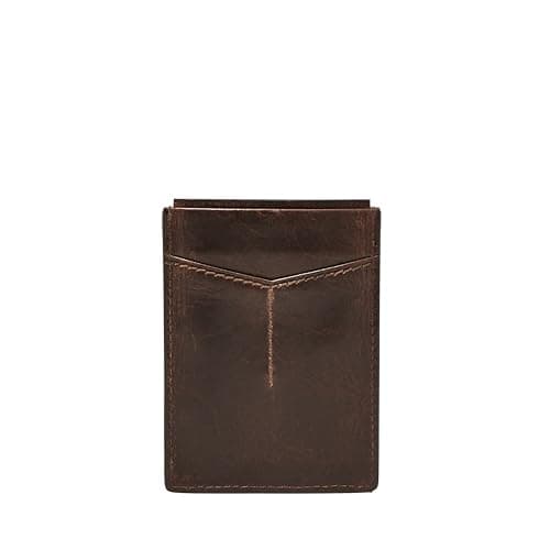 Fossil Derrick Leather RFID-Blocking Money Clip Wallet - image 1