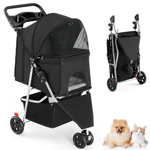 Paws & Pals 3-Wheel Deluxe Pet Stroller - image 1