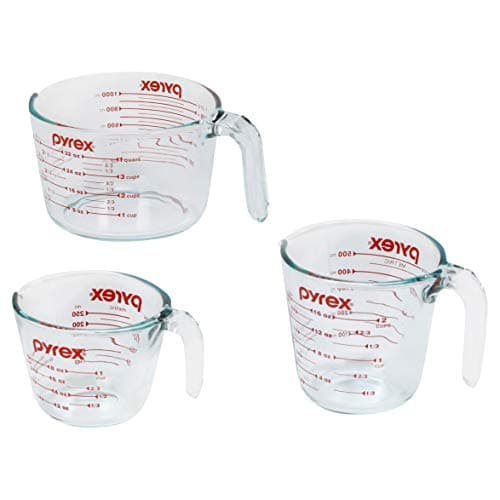 Pyrex Essentials 3-Piece Glass Measuring Cup Set (1, 2 & 4 Cup) - image 1