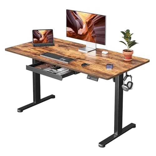 FEZIBO 48x24 Inch Electric Standing Desk with Drawer - image 1