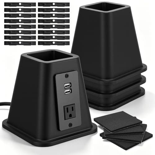 Kaboon Bed Risers with USB Ports and Power Outlets - image 1