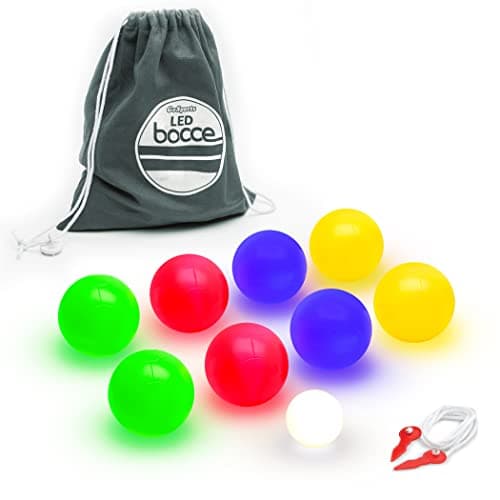 GoSports LED Light Up Bocce Ball Set - Glow in the Dark - image 1