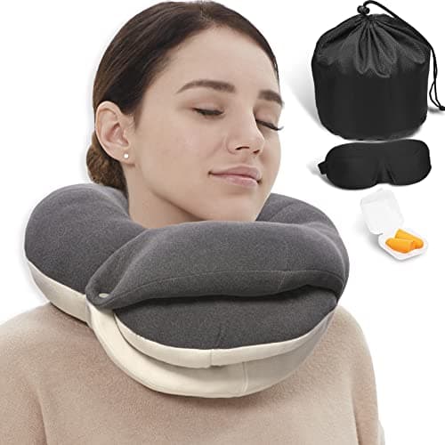 BUYUE Travel Neck Pillow with 360-Degree Head Support - image 1