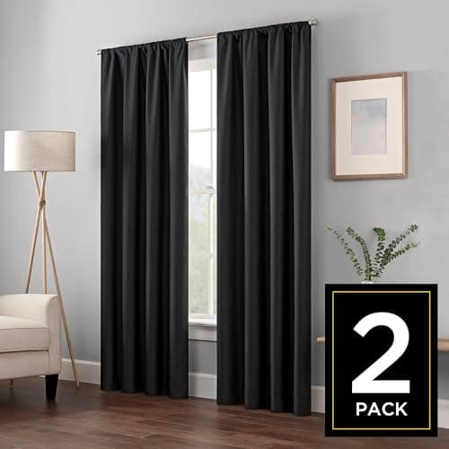 Eclipse Blackout Curtain Panel with Thermaback - image 1
