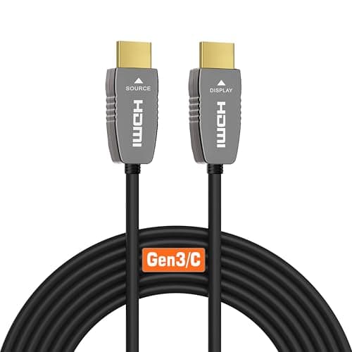 RUIPRO 8K HDMI 2.1 Fiber Optic Cable, CL2 Rated, 48Gbps, 8K60, 4K120, 50FT - image 1