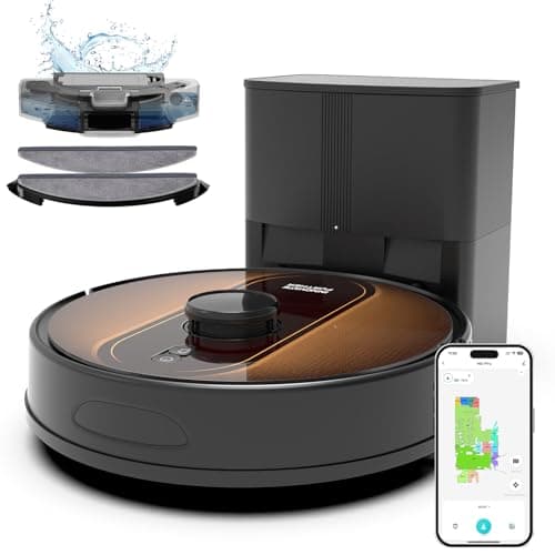 Robot Vacuum and Mop with Mapping: 6000Pa Self Emptying Robotic Vacuum with LIDAR Navigation