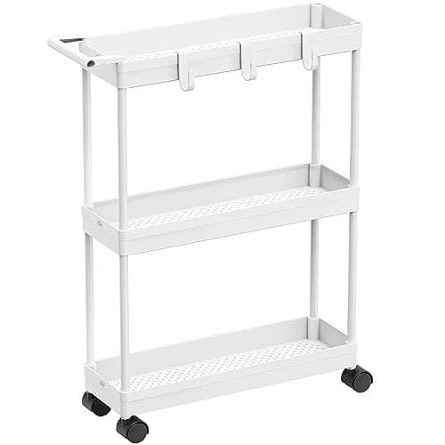 Simple Houseware 3-Tier Slim Rolling Cart w/Handle 5.5" Wx27.5 H - image 1