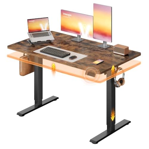 VASAGLE Standing Desk, 48x24 Inch Electric Adjustable Desk