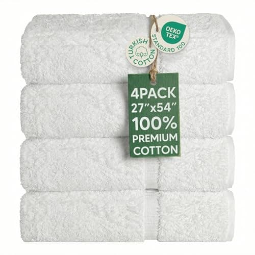 Chakir Turkish Linens Hotel & Spa Bath Towels (4-Pack) - image 1