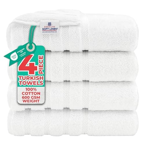 American Soft Linen Luxury Turkish Cotton Bath Towels (4-Pack) - image 1