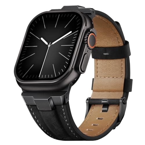 Suitisbest Leather Bands Compatible for Apple Watch Ultra Band - image 1