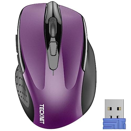 TECKNET Wireless Mouse, 2.4G Ergonomic Optical Mouse