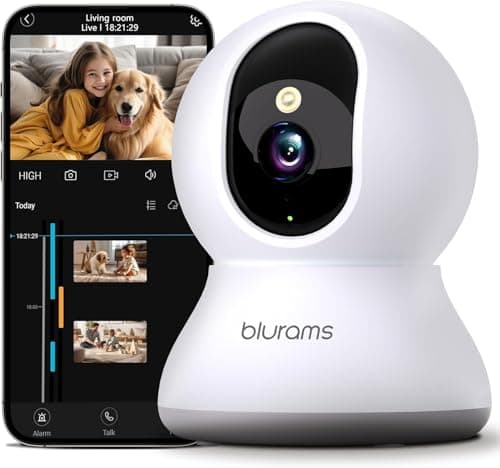 Security Camera 2K, blurams Baby Monitor Dog Camera 360