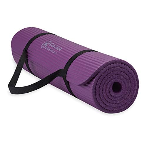 Gaiam Essentials Thick Yoga Mat Fitness & Exercise Mat with Easy