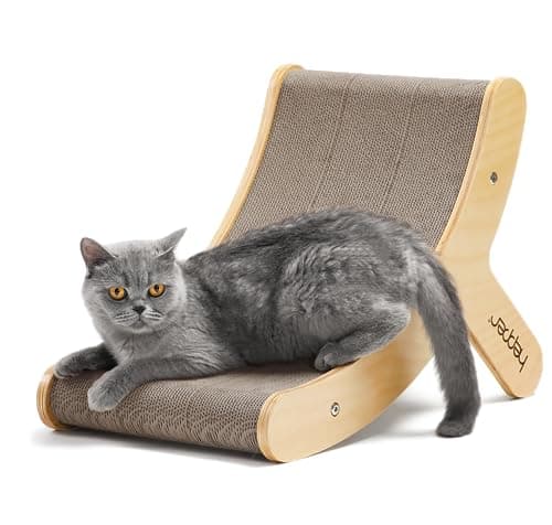 Hepper Hi-Lo Cardboard Cat Scratcher with Wood Frame - image 1