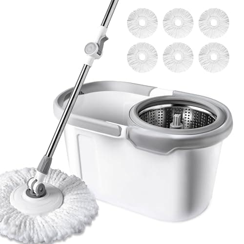BOOMJOY Spin Mop and Bucket with Wringer Set - image 1