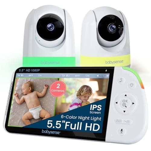 Babysense Full HD 5.5" Split-Screen Baby Monitor - image 1