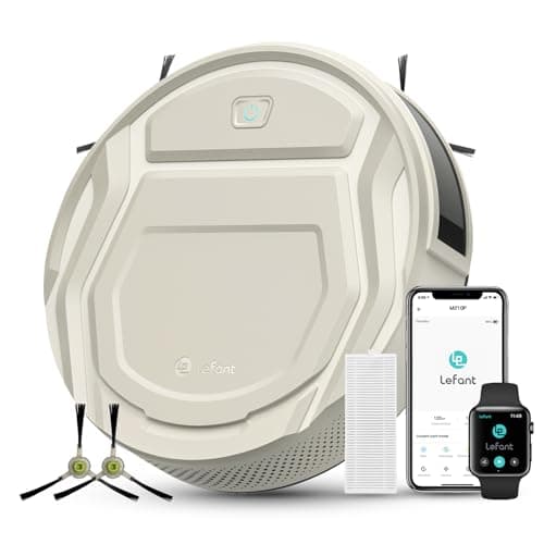 Lefant Robot Vacuum, Slim Quiet, 3 Adjustable Strong Suction Levels