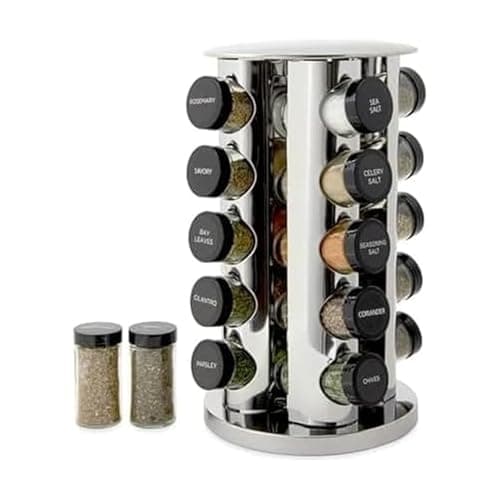 Kamenstein 20 Jar Revolving Countertop Spice Rack with Free Refills - image 1