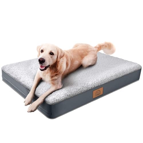 Sunheir Washable Orthopedic Large Dog Bed with Removable Cover