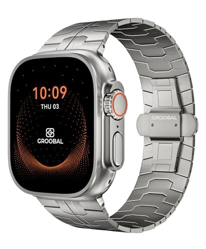 GROOBAL Grade 5 Titanium Band for Apple Watch 46mm/49mm with DLC Coating - image 1