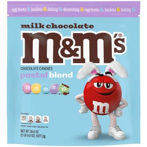 M&M'S Easter Milk Chocolate Candy Pastel Blend, Party Size 38 oz - image 1
