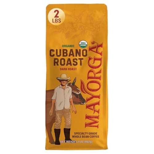 Mayorga Organics Cafe Cubano Dark Roast Whole Bean, 2 lb - image 1