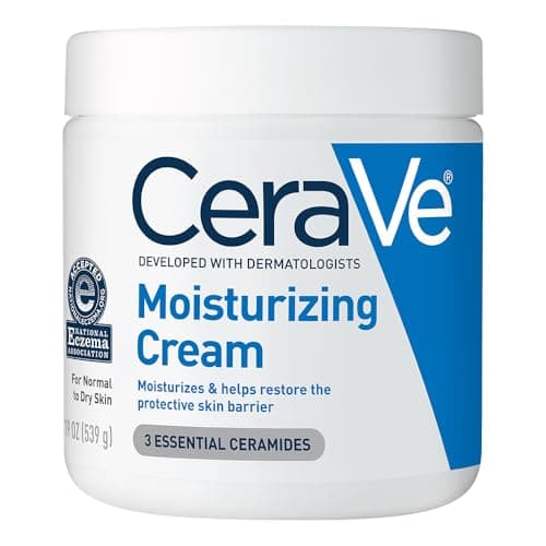 CeraVe Moisturizing Cream, Body and Face Moisturizer for Dry Skin