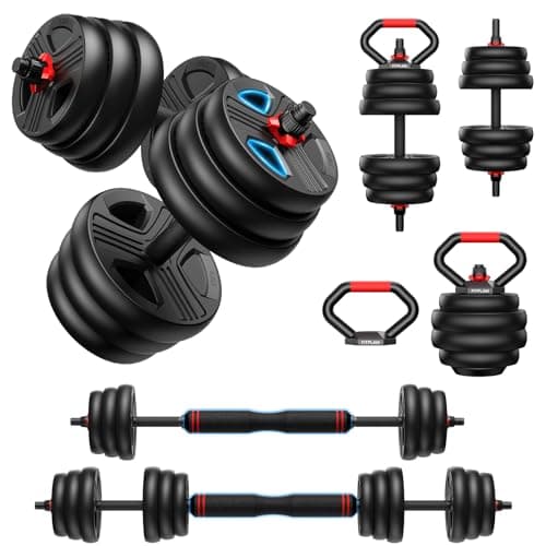 FDS1 Adjustable dumbbell set, 45lbs Free Weights set with upgraded nut
