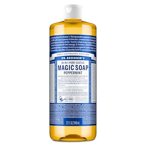 Dr. Bronner's Pure-Castile Liquid Soap, Peppermint (32 oz) - image 1