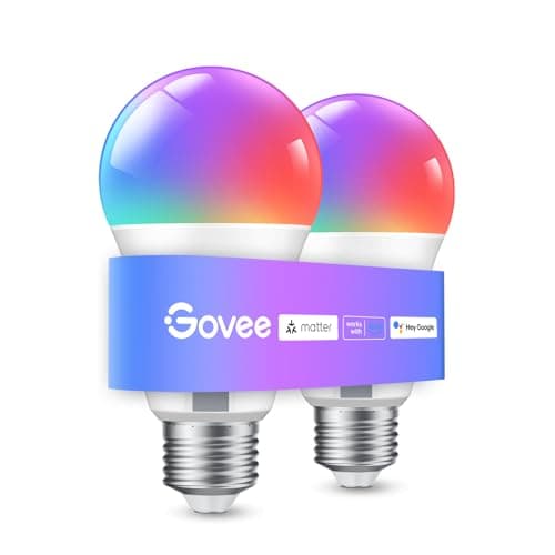 Govee Smart Light Bulbs, A19 LED Light Bulb