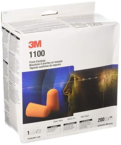 3M 1100 Foam Ear Plugs, 200-Pair , Orange - image 1