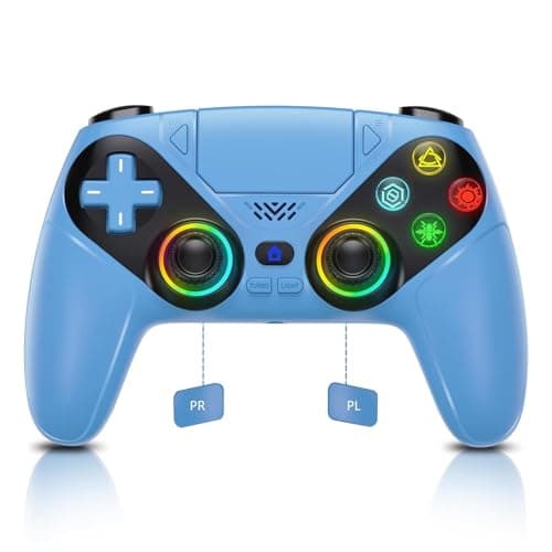 Dinosoo RGB Wireless Controller for PS5/PlayStation 5 PC