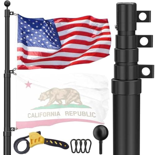 F&L Sports 25ft Telescoping Flag Pole - image 1