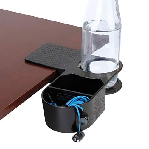 ENHANCE Clip-On Desk Cup Holder & Snack Tray - image 1