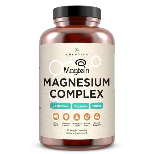 AMANDEAN Magtein Magnesium Complex (L-Threonate, Glycinate & Malate), 90 Veggie Capsules - image 1
