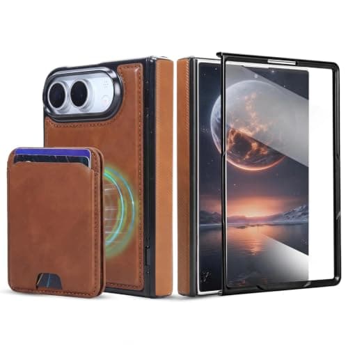 ASAPDOS iPhone Duo PU Leather Magnetic Case with Detachable Wallet, MagSafe - image 1