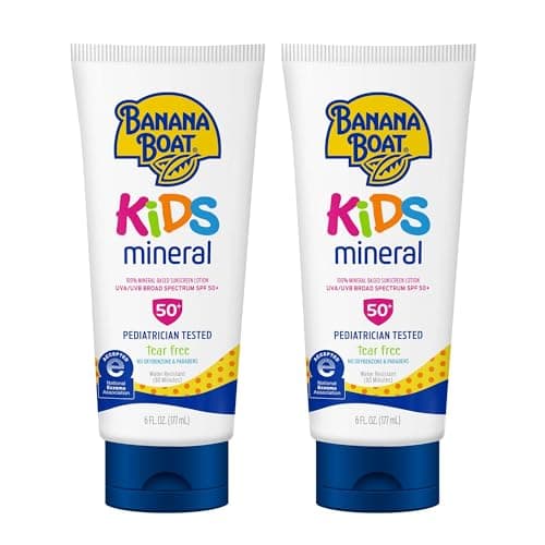 Banana Boat Kids 100% Mineral Sunscreen Lotion SPF 50, 9 Oz - image 1