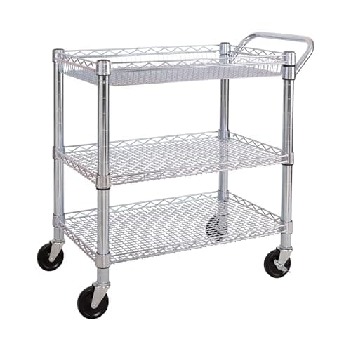 Seville Classics 3-Tier Steel Rolling Utility Cart - image 1