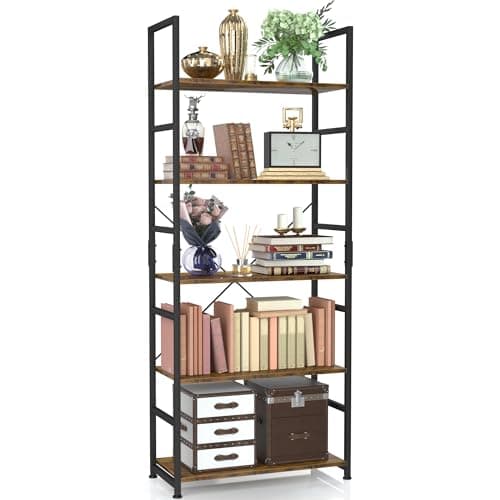 NUMENN 5-Tier Industrial Bookshelf - image 1