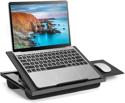 HUANUO Adjustable Lap Desk with 6 Angles – Up to 15.6" Laptop, Black - image 1