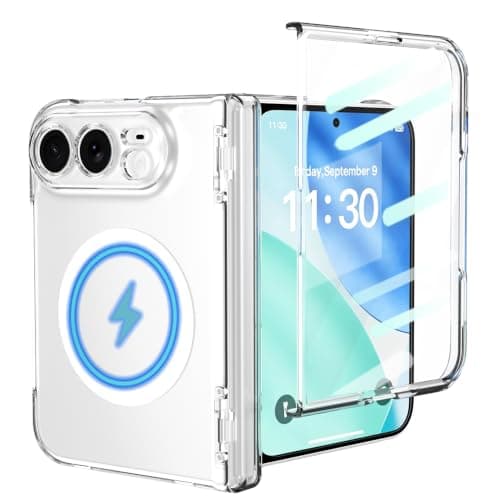MSOTES for iPhone Duo Case MagSafe, Built-in Screen Protector and Spring Hinge Protection - image 1